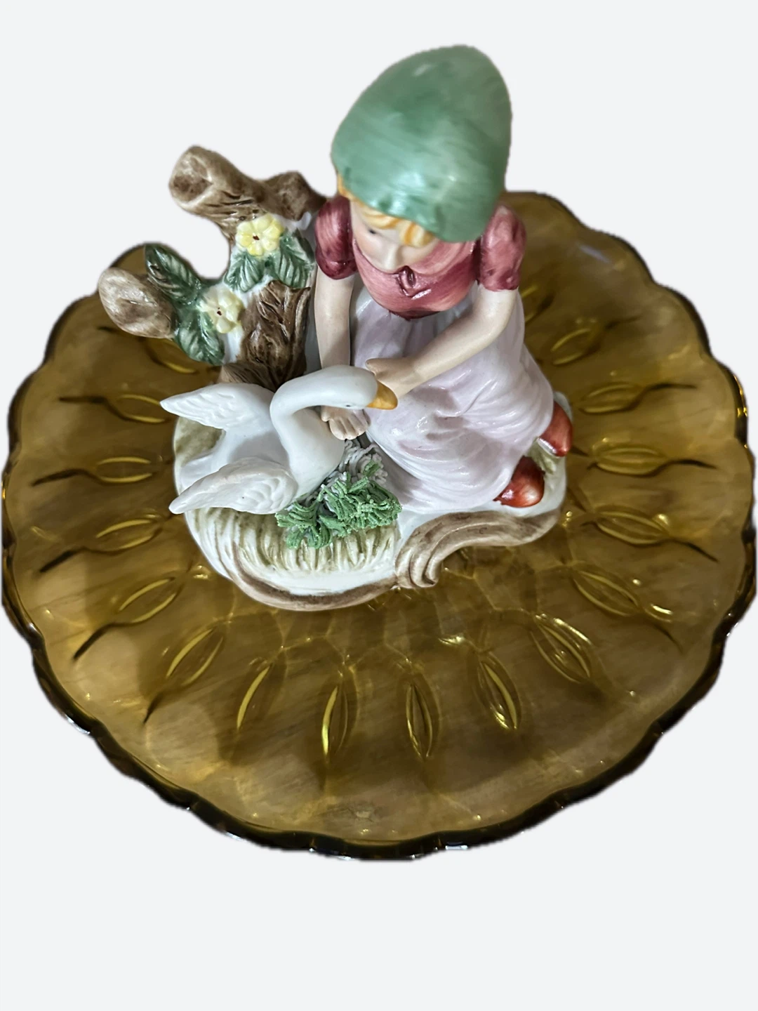 Vintage China Goose Girl Figurine: OnlyGeese1980s - photo 5