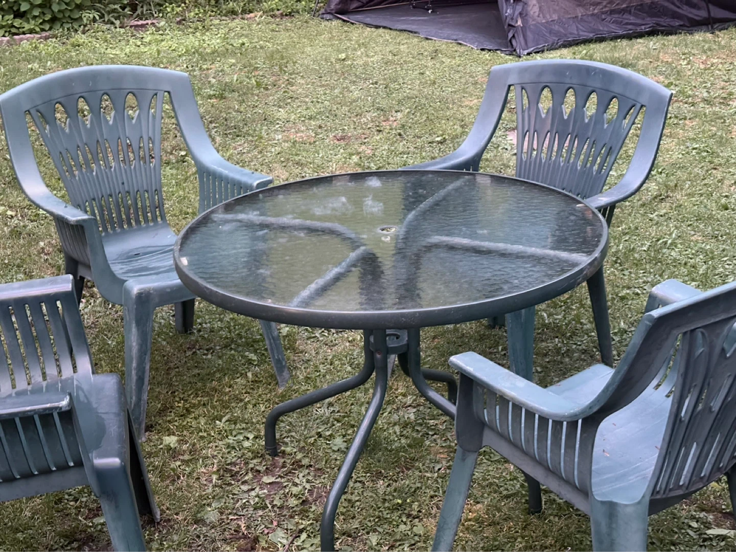 Patio Table and Chairs Set with Umbrella - photo 5