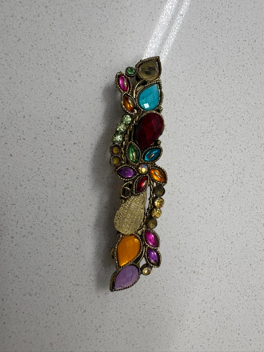 Ornate Multicoloured Gem Hair Clip⚽️