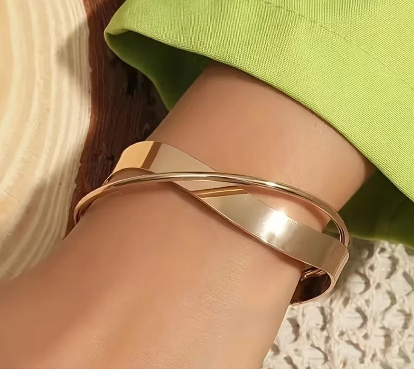 Gold-tone cuff bracelet