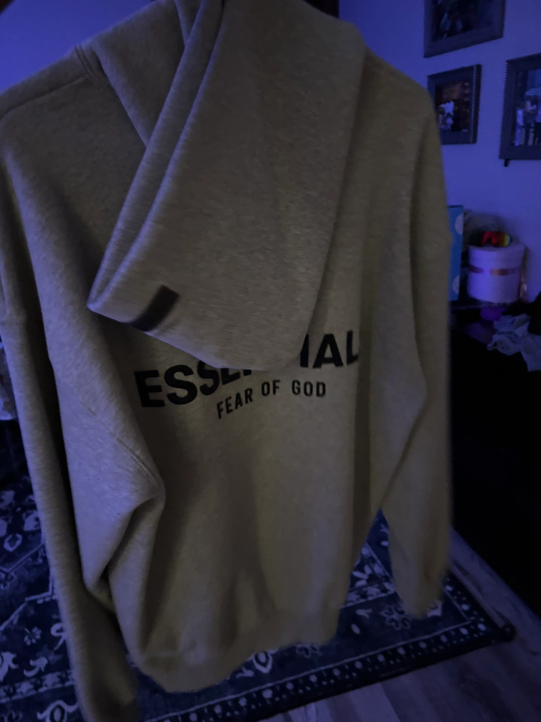 ESSENTIALS Fear of God Hoodie - Grey - Men's