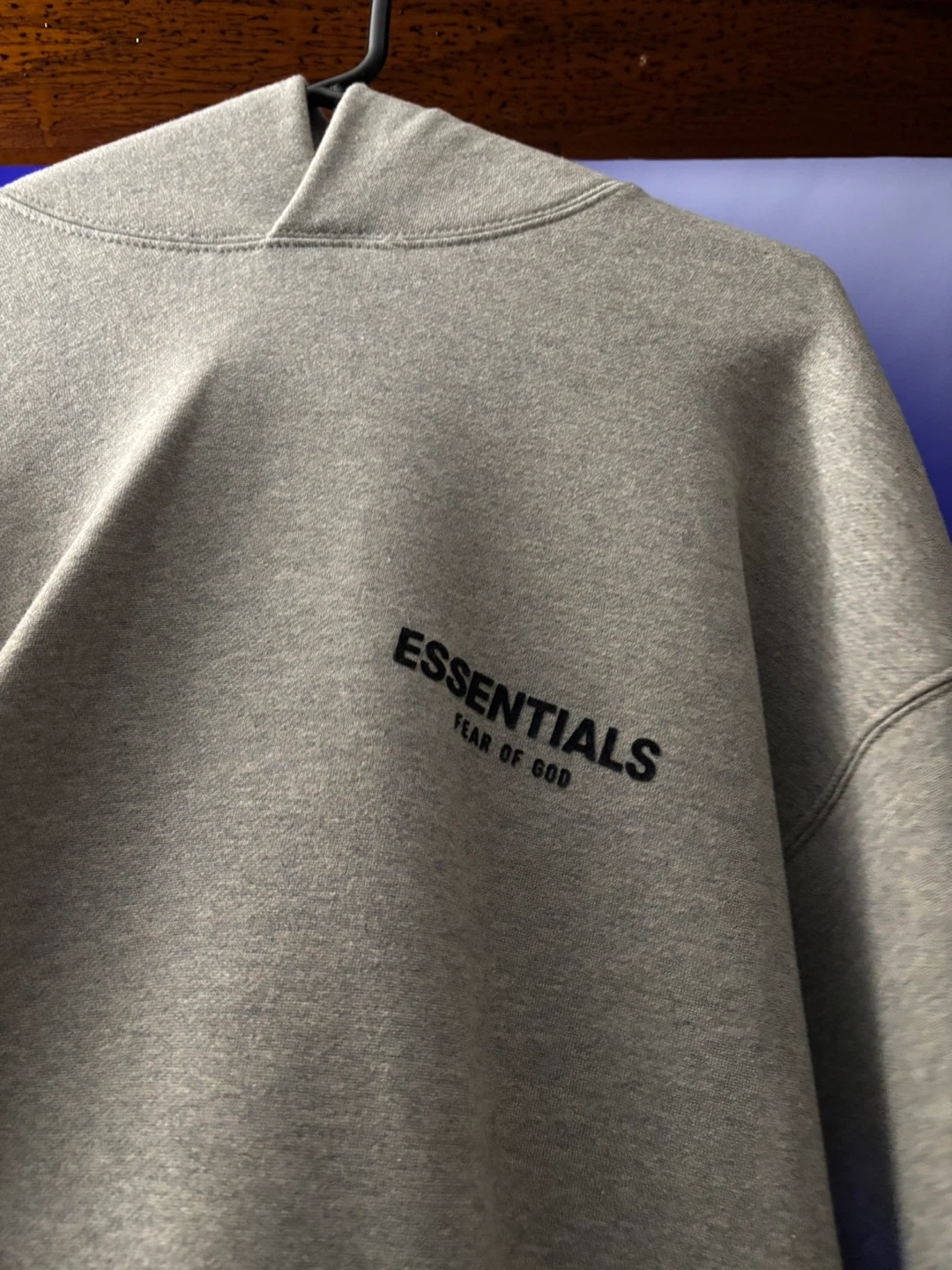 ESSENTIALS Fear of God Hoodie - Grey - Men's - photo 2