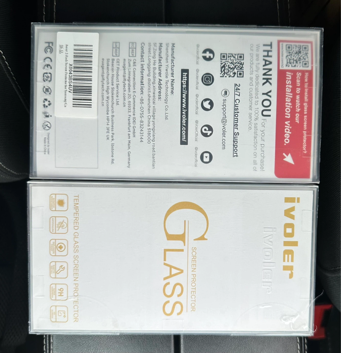 ⚽️ Ivoler Tempered Glass Screen Protector for Samsung Galaxy