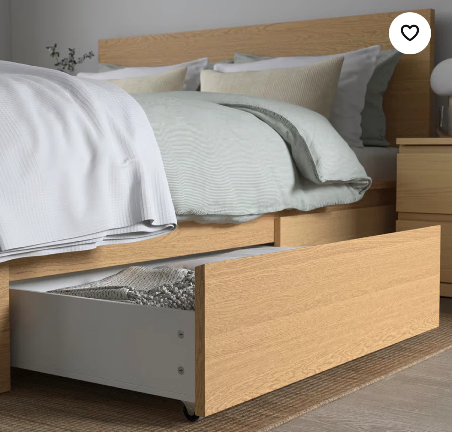 IKEA Bed Frame with 2 Storage Drawers - photo 2