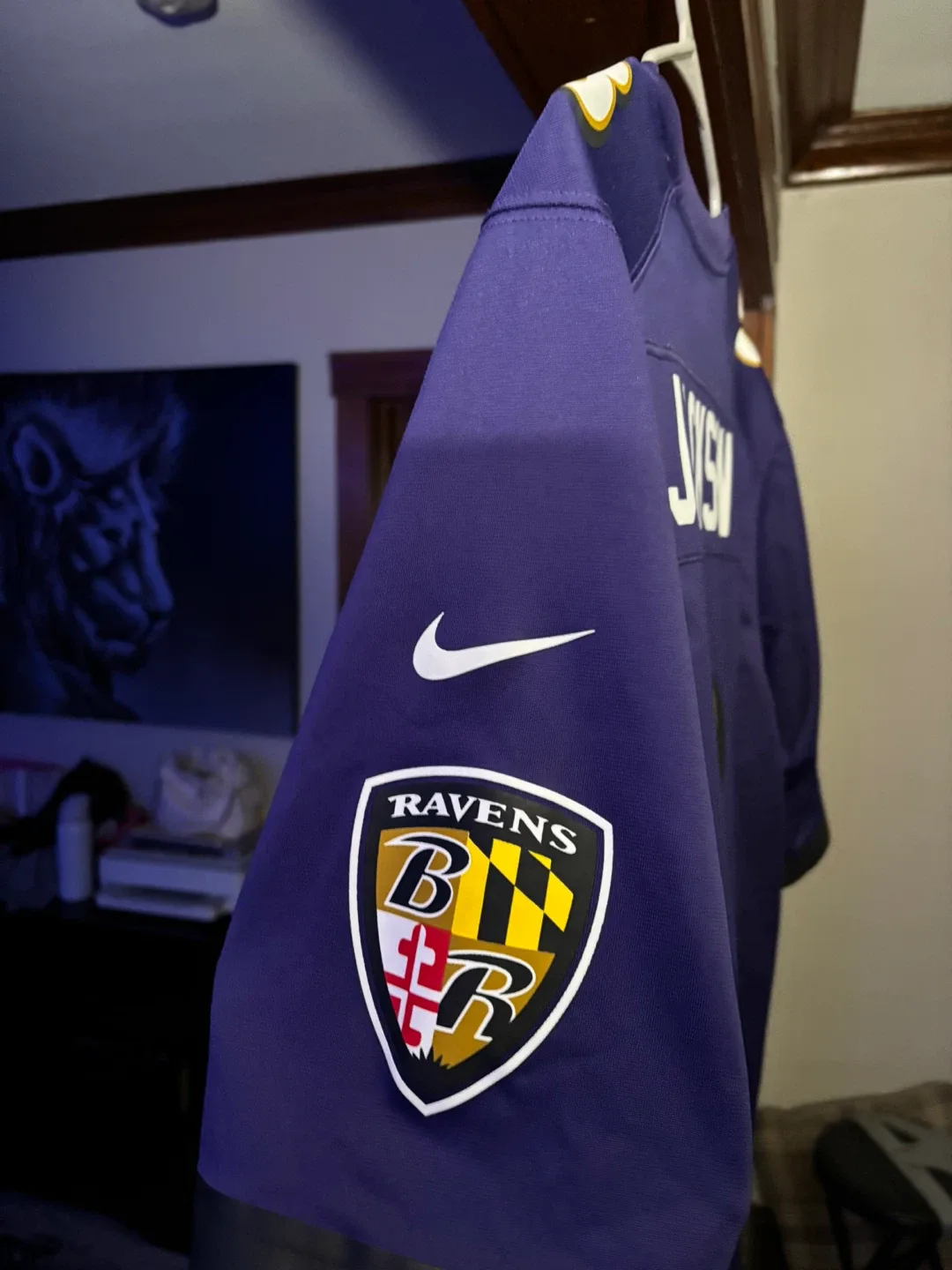 Baltimore Ravens Lamar Jackson #8 Nike NFL Jersey - photo 5