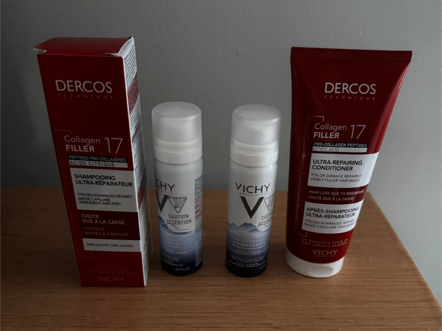 Vichy Dercos Collagen Filler Shampoo & Conditioner Set