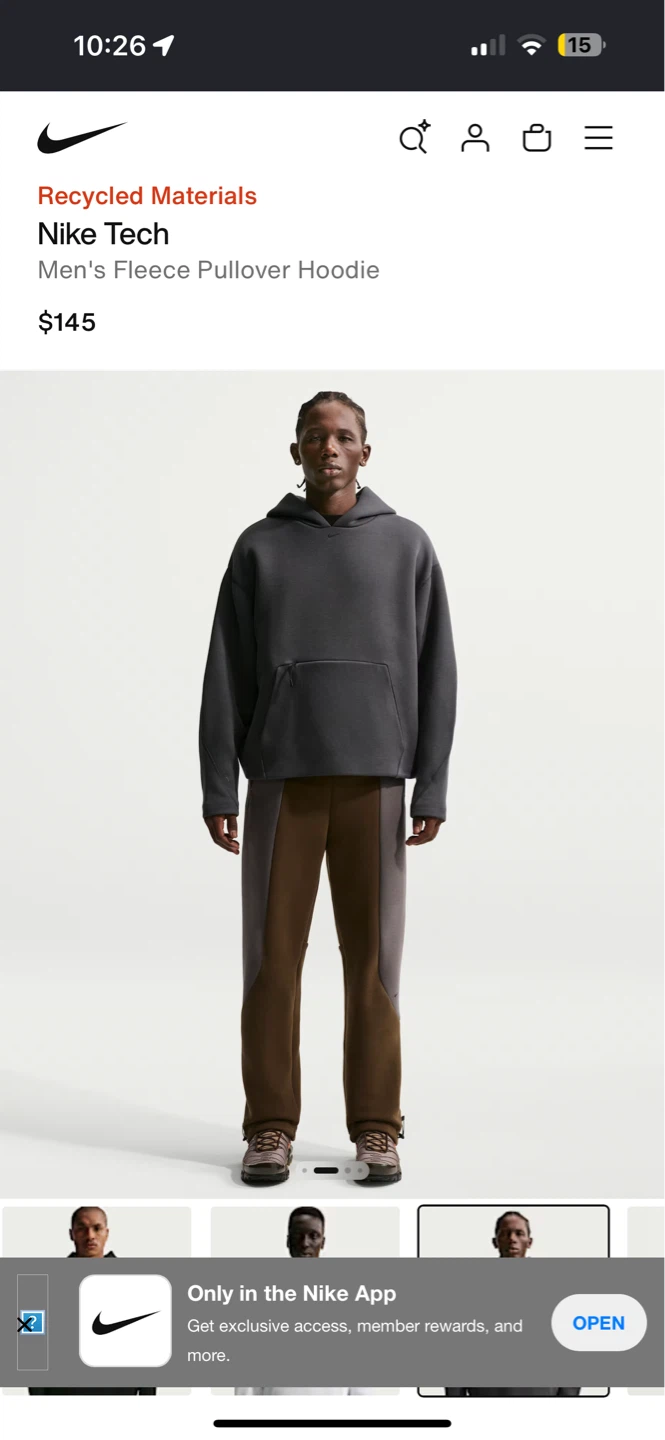 Nike Tech Men's Fleece Pullover Hoodie - photo 3