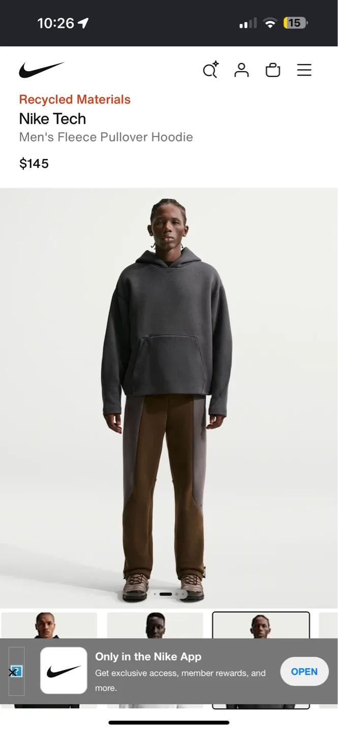 Nike Tech Men's Fleece Pullover Hoodie - photo 3