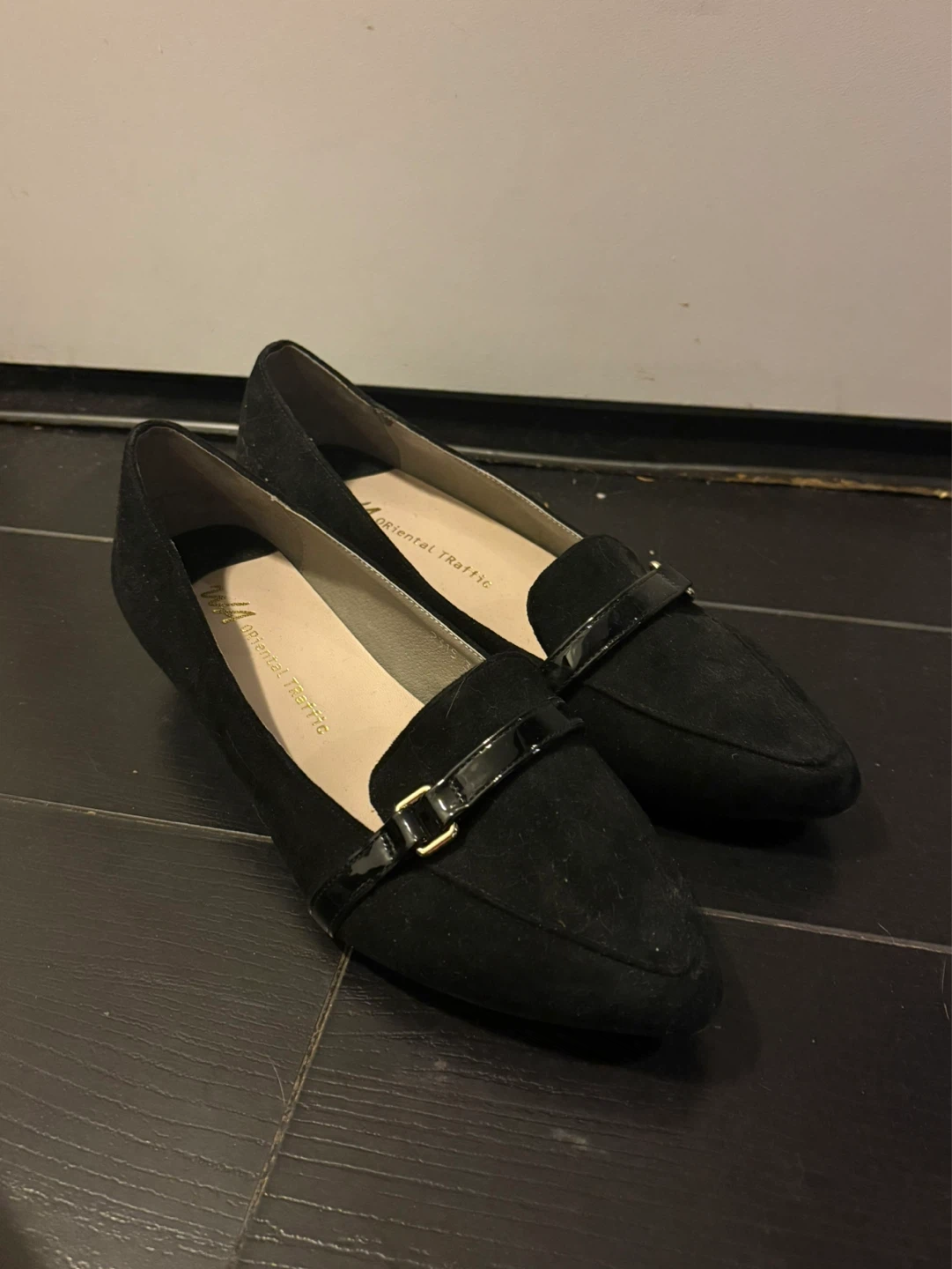 Oriental Traffic Black Suede Loafers