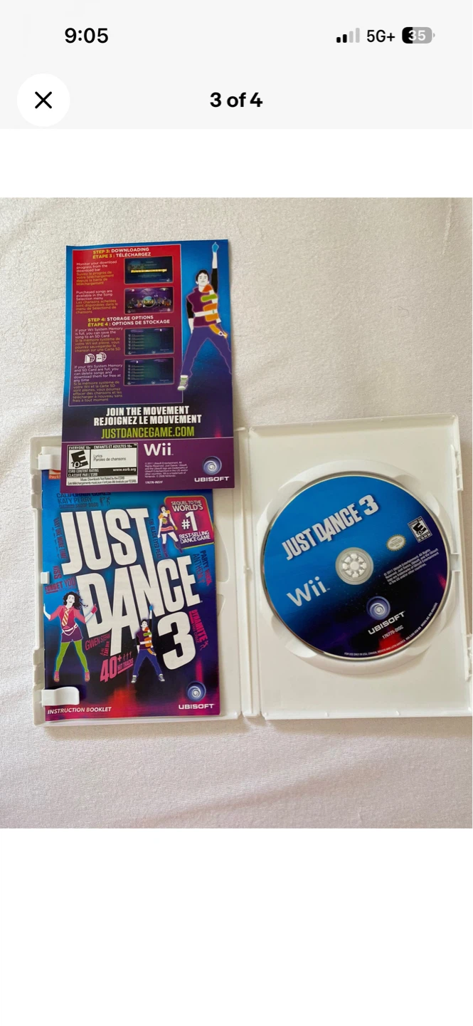 Just Dance 3 (Nintendo Wii, 2011) Complete With Manuals. - photo 3