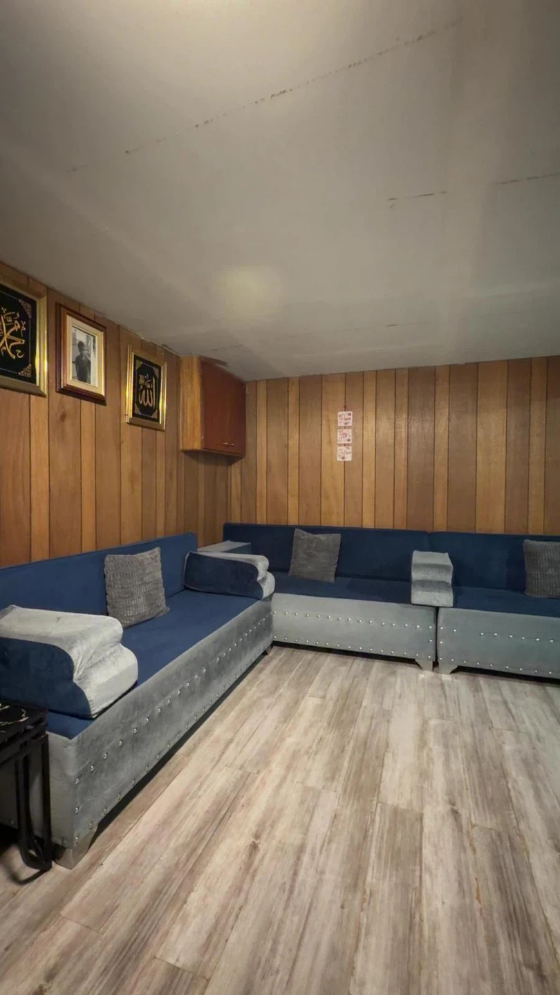 Large Blue Sectional Sofa - photo 3