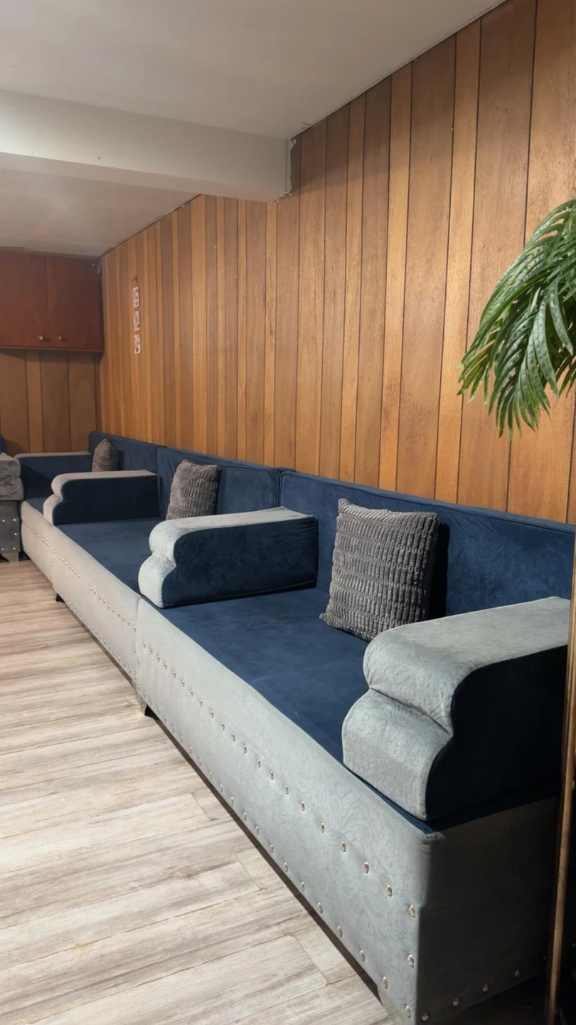 Large Blue Sectional Sofa