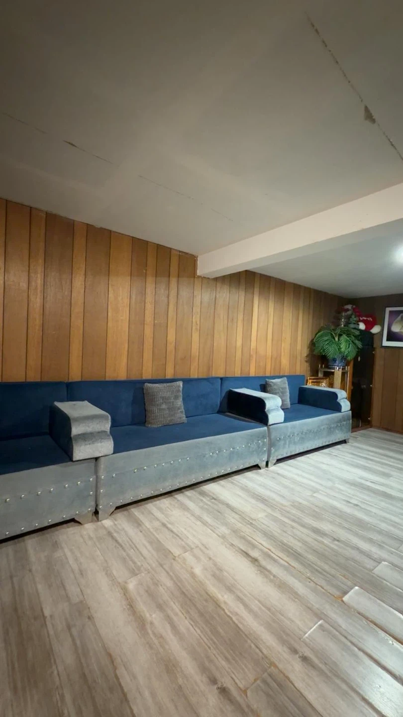 Large Blue Sectional Sofa - photo 5