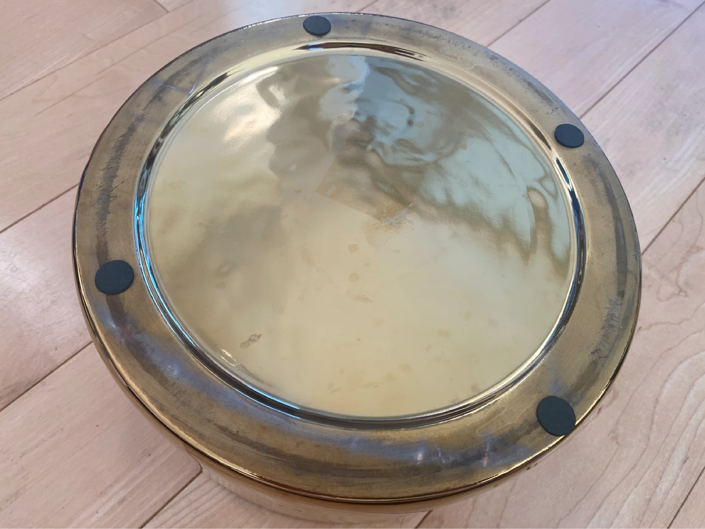 Large Gold-Tone Decorative Bowl - photo 3