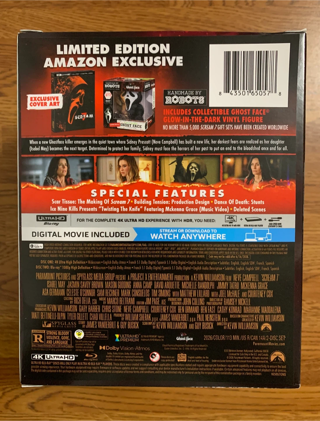 Scream 7 (Amazon Exclusive) LE 4K UHD Blu-ray Gift Set - photo 2