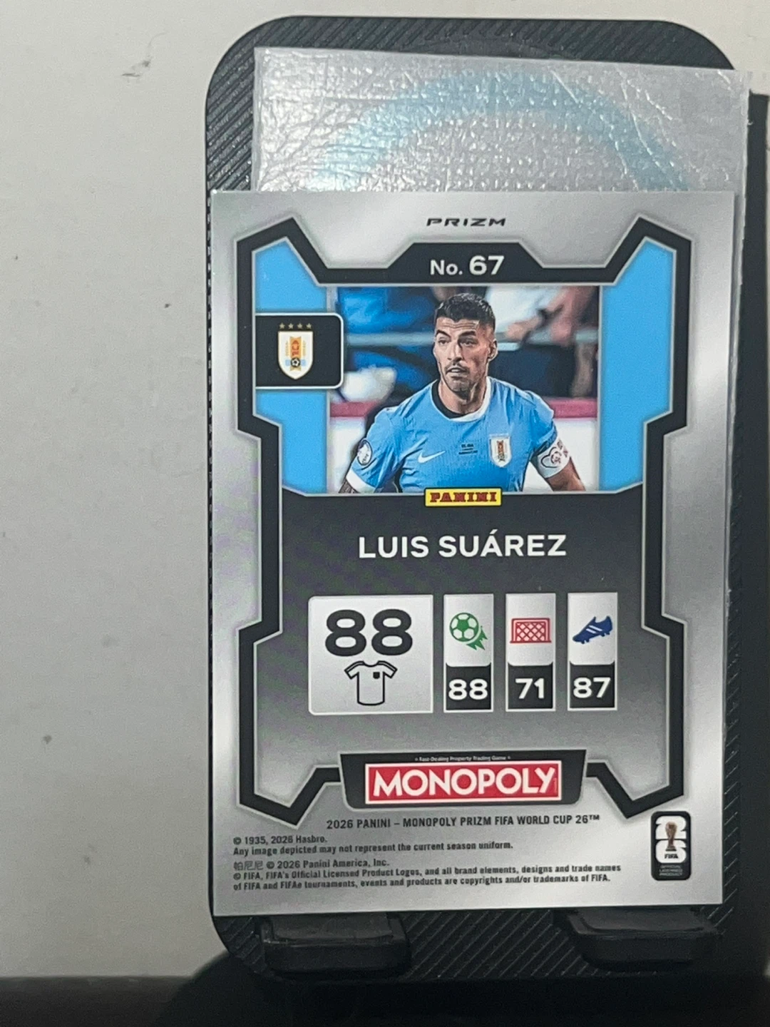 ⚽ 2026 Panini Prizm Monopoly FIFA World Cup Luis Suarez Card - photo 2