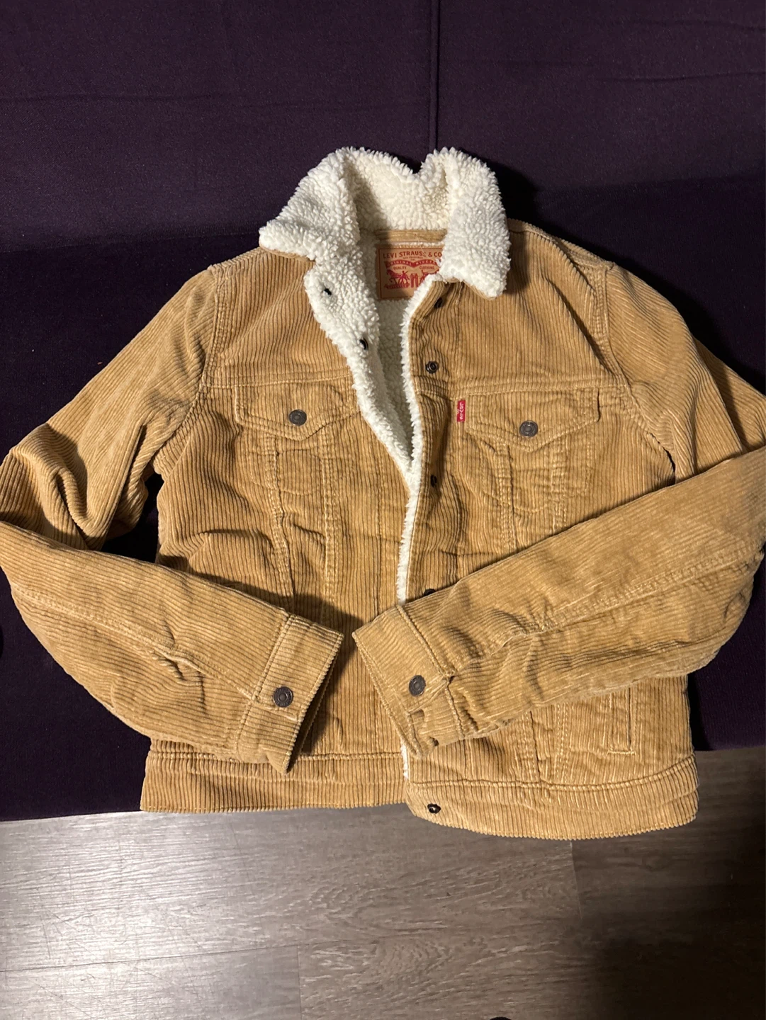 Levi's Sherpa Lined Corduroy Trucker Jacket