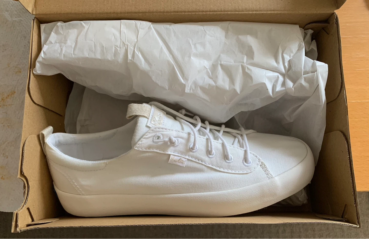 Keds Kickback Org Cotton White Women's Sneakers - photo 3