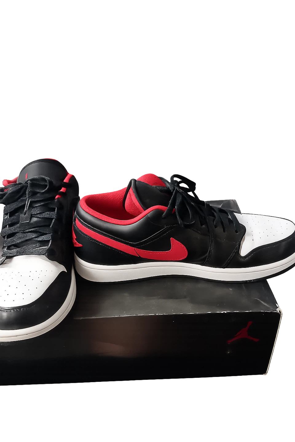 Air Jordan 1 Low Black Red White - photo 3