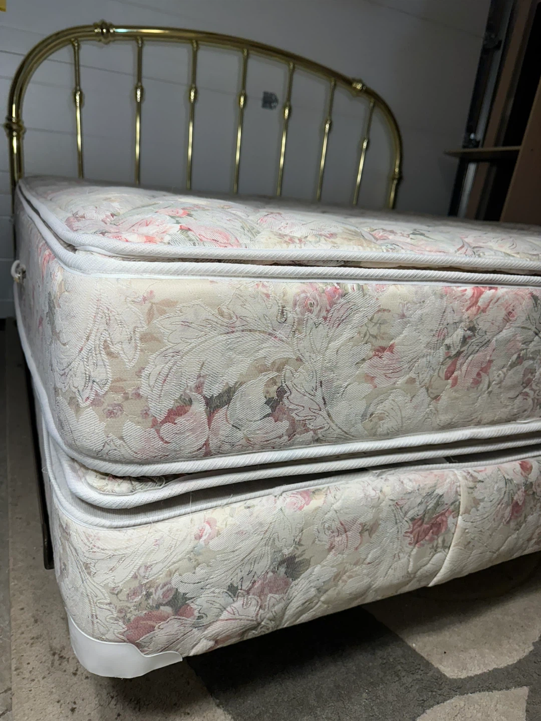 Vintage Brass KING Bed Set with Mattress & Box Spring - photo 5