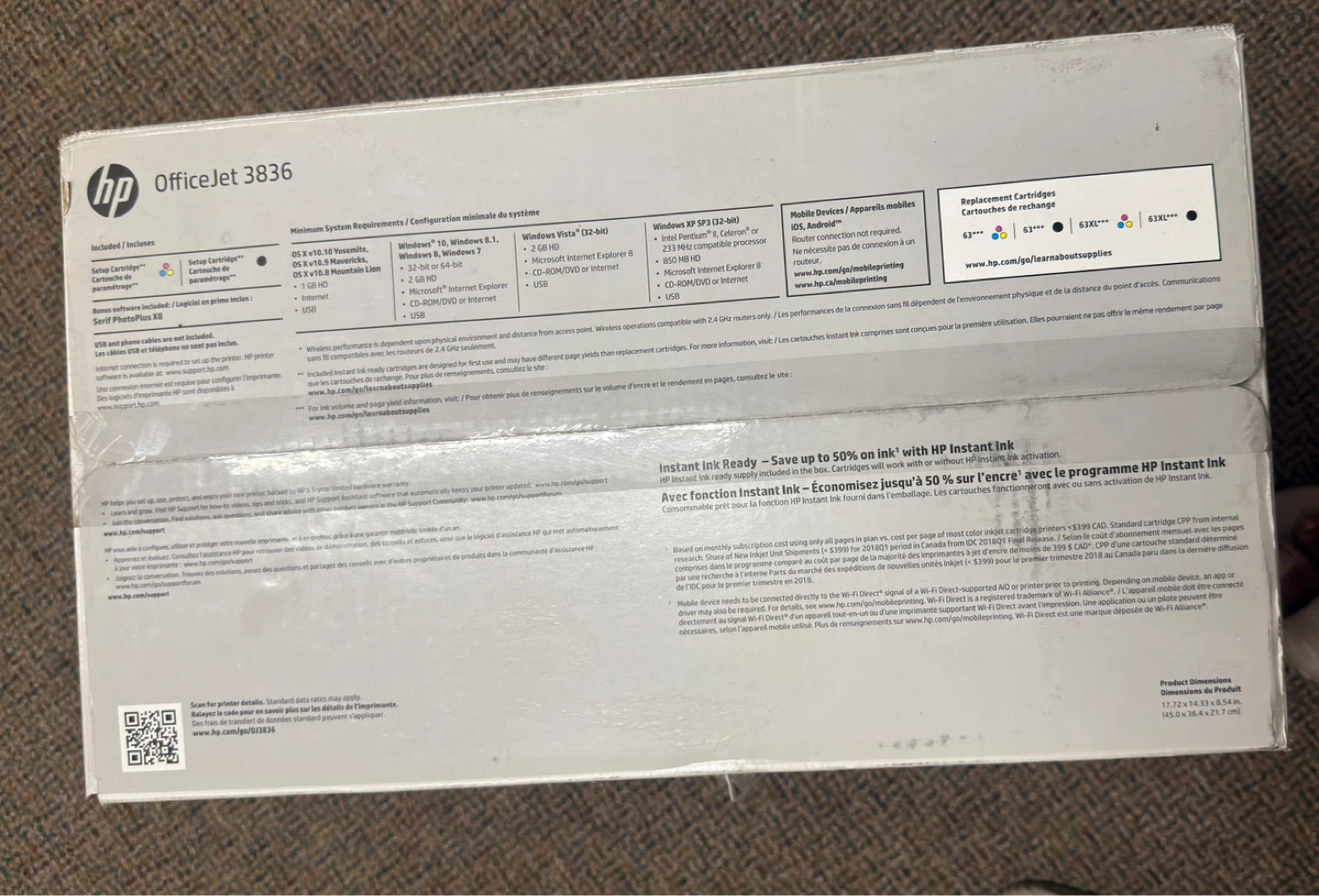 HP OfficeJet 3836 Wireless All-in-One Printer | Brand New in Box - photo 3
