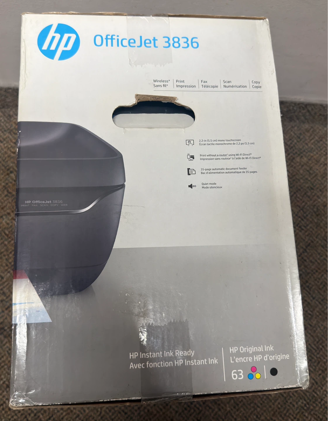 HP OfficeJet 3836 Wireless All-in-One Printer | Brand New in Box - photo 2