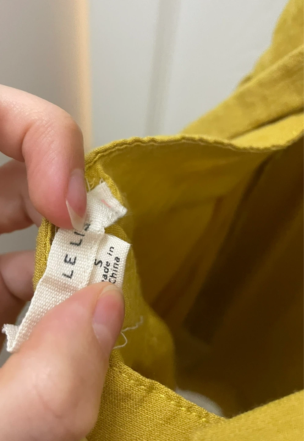 Yellow Ruffle Tie Back Dress - Size S - photo 4