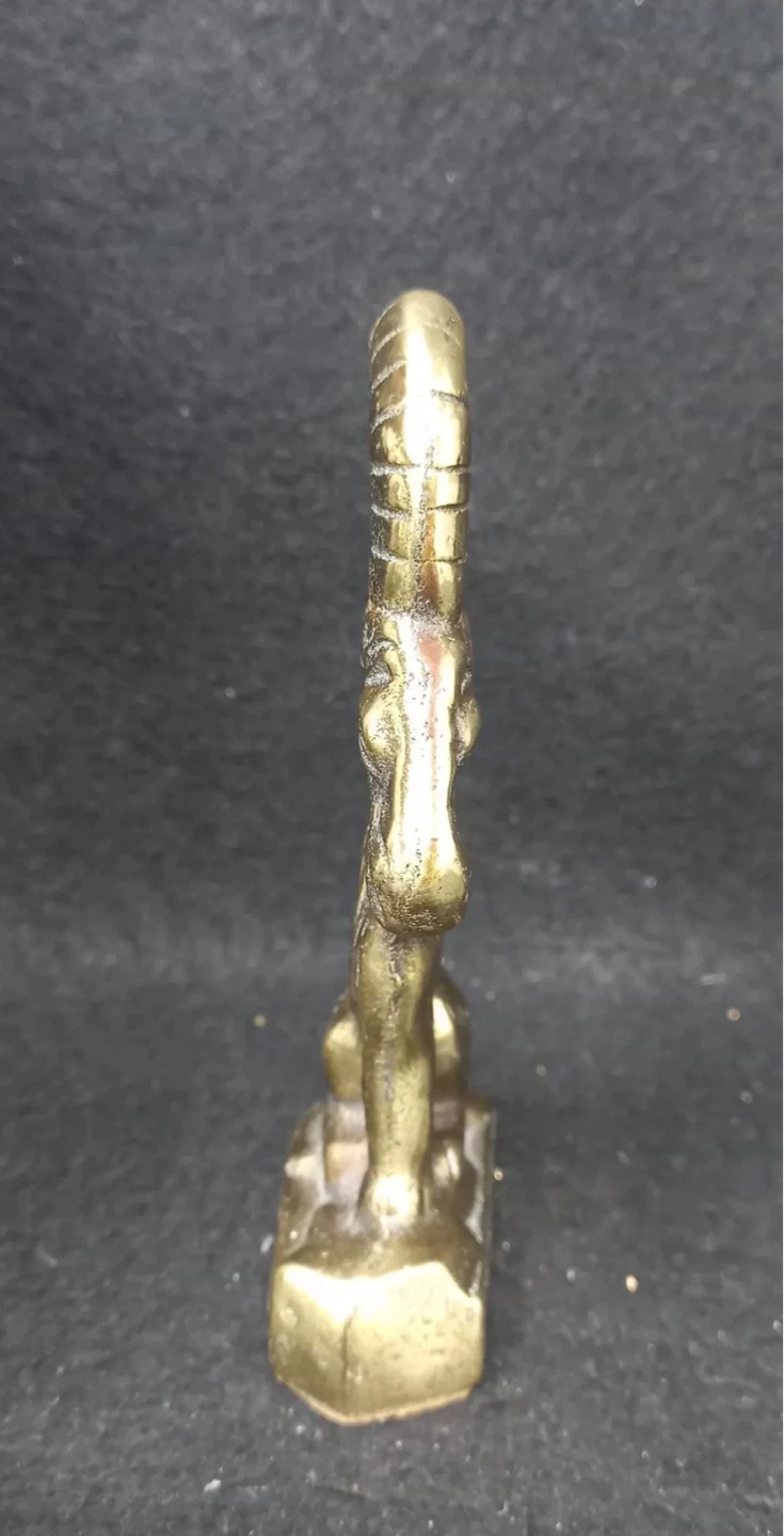 Vintage Stanley Hann Brass Goat Capricorn Bottle Opener - photo 3