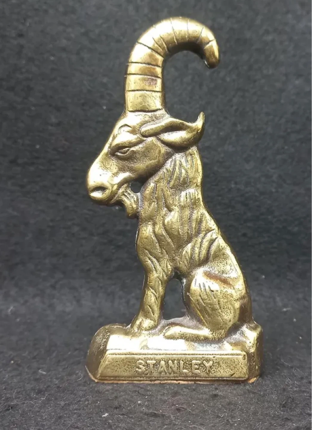 Vintage Stanley Hann Brass Goat Capricorn Bottle Opener