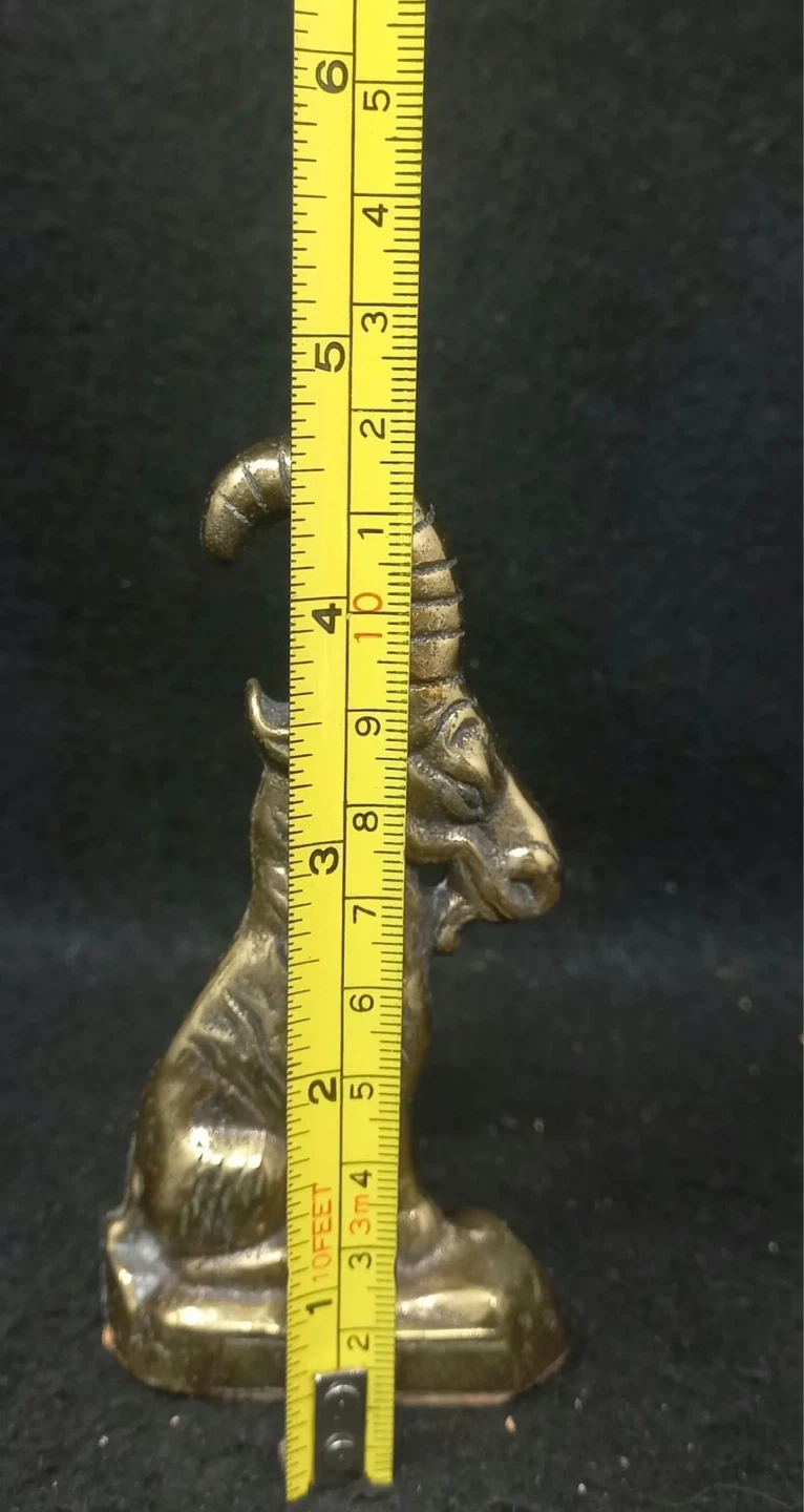 Vintage Stanley Hann Brass Goat Capricorn Bottle Opener - photo 5