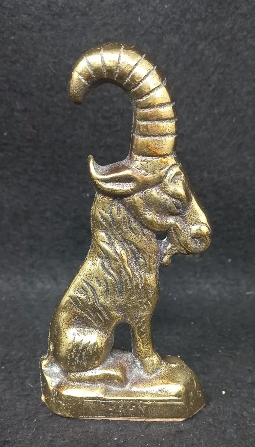 Vintage Stanley Hann Brass Goat Capricorn Bottle Opener - photo 4