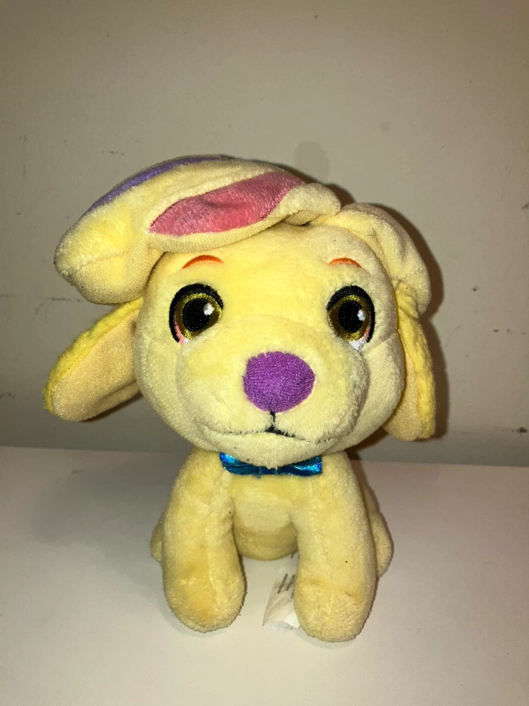 Yellow Plush Dog Toy