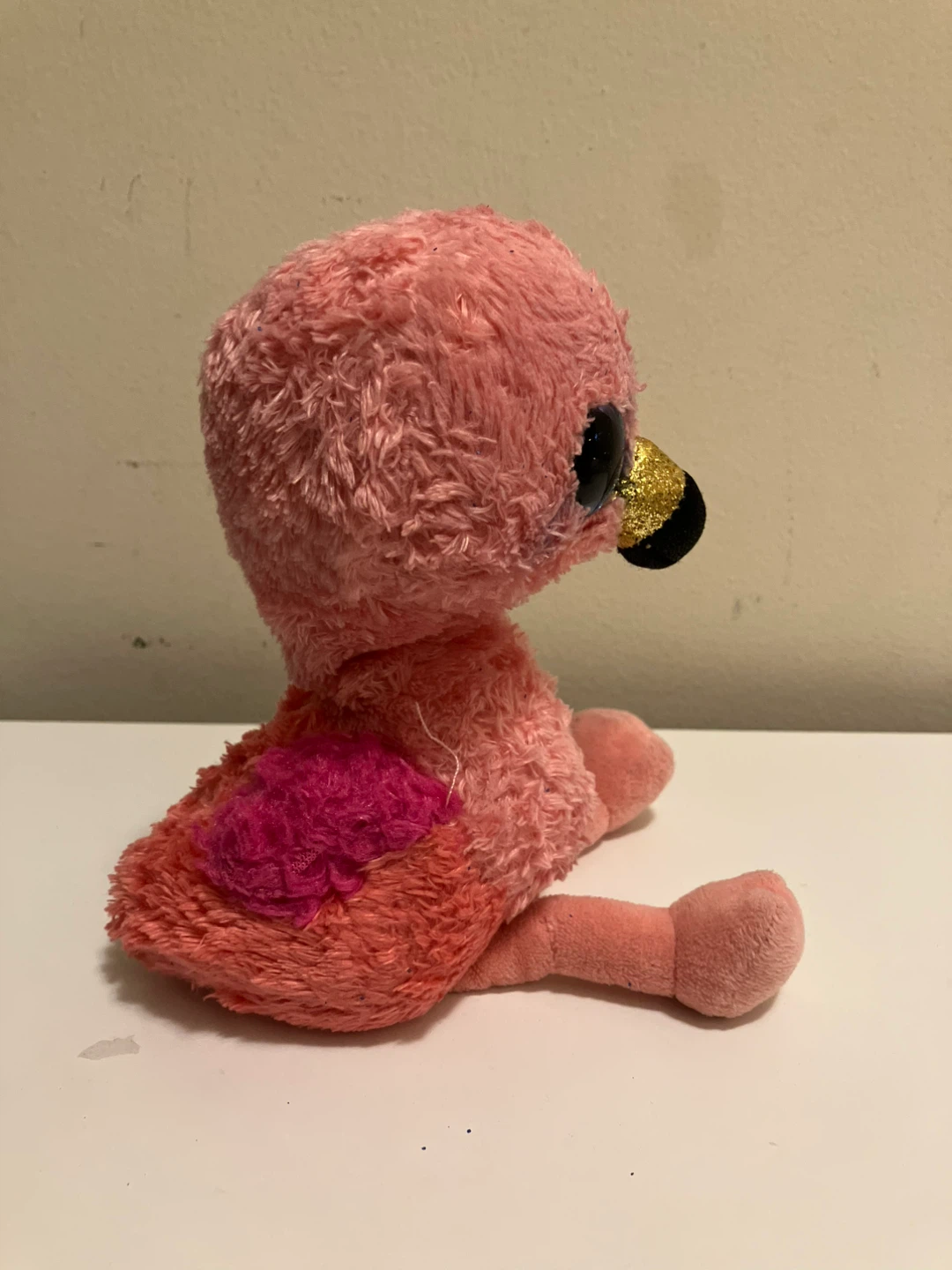 Pink Flamingo Beanie Baby Plush Toy - photo 4
