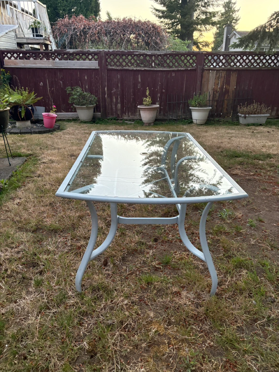 Glass Top Patio Table ONLY - photo 2