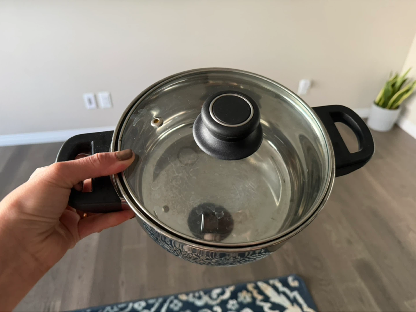 Stainless Steel Pot with Lid - photo 2