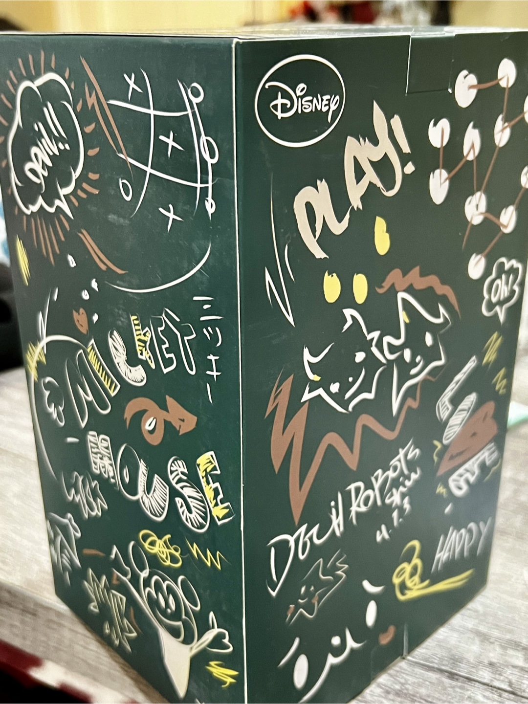 Disney Chalkboard Mickey Mouse Vinyl Art Figure - photo 2