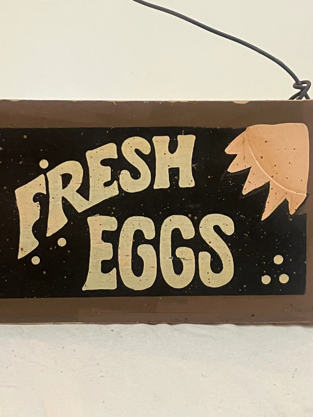 Vintage Rustic Egg Box With Wire Handle - 13” x 5” x 9” - photo 4