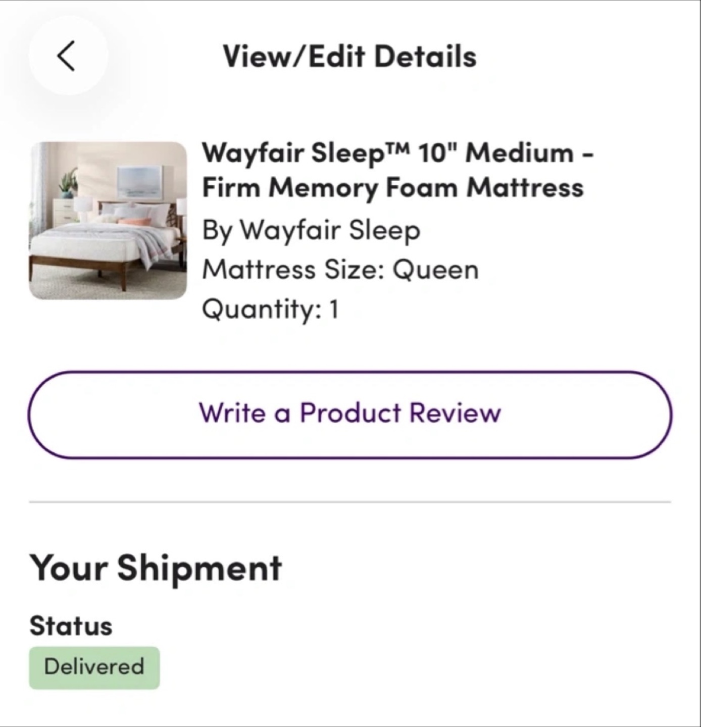 Wayfair Sleep 10" Queen Firm Memory Foam Mattress - photo 2