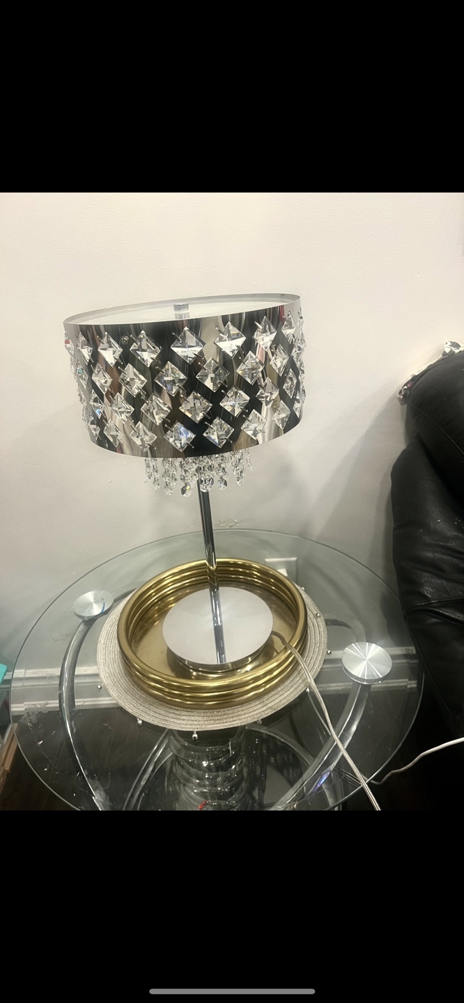 Table Lamp with Crystal Accents 80$ each brand new