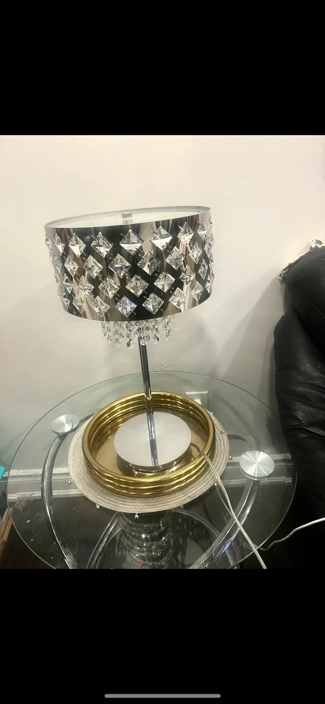 Table Lamp with Crystal Accents 80$ each brand new
