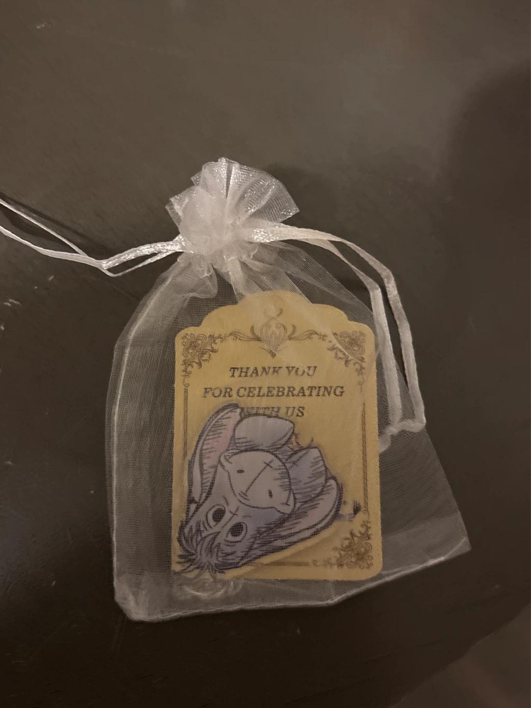 Eeyore Thank You Party Favor Bag keychain ⚽️