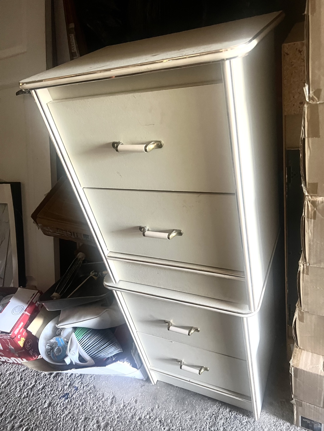 Set of nightstand cream colour - photo 2