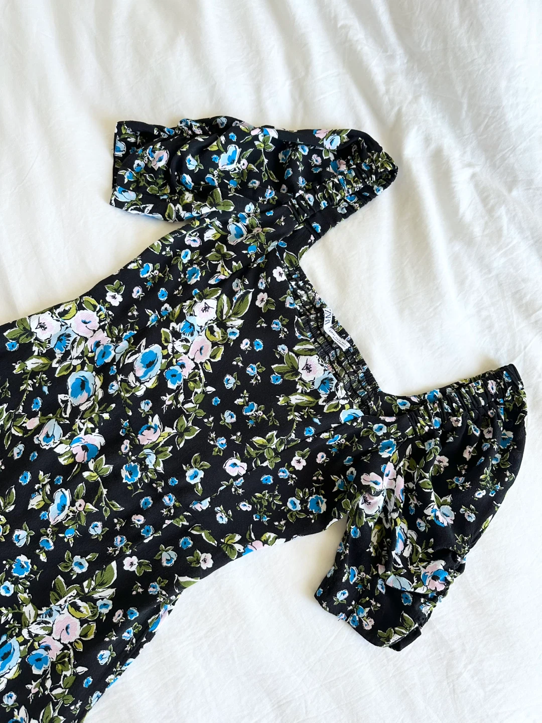 ⚽️ Zara Floral Puff Sleeve Midi Dress - size XS - photo 4