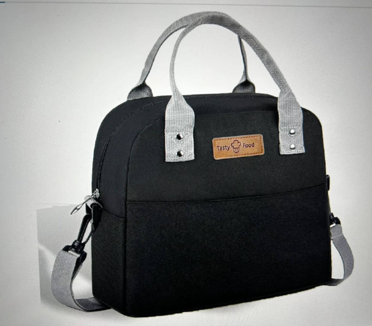 Tasty Food Black Lunch Bag - photo 3