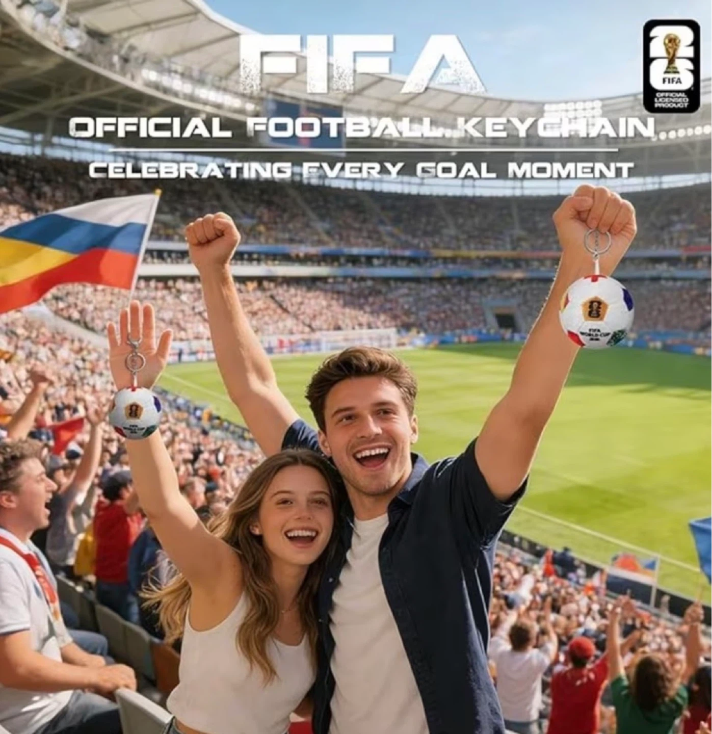 FIFA World Cup Plush Keychain Ball ⚽ - photo 3