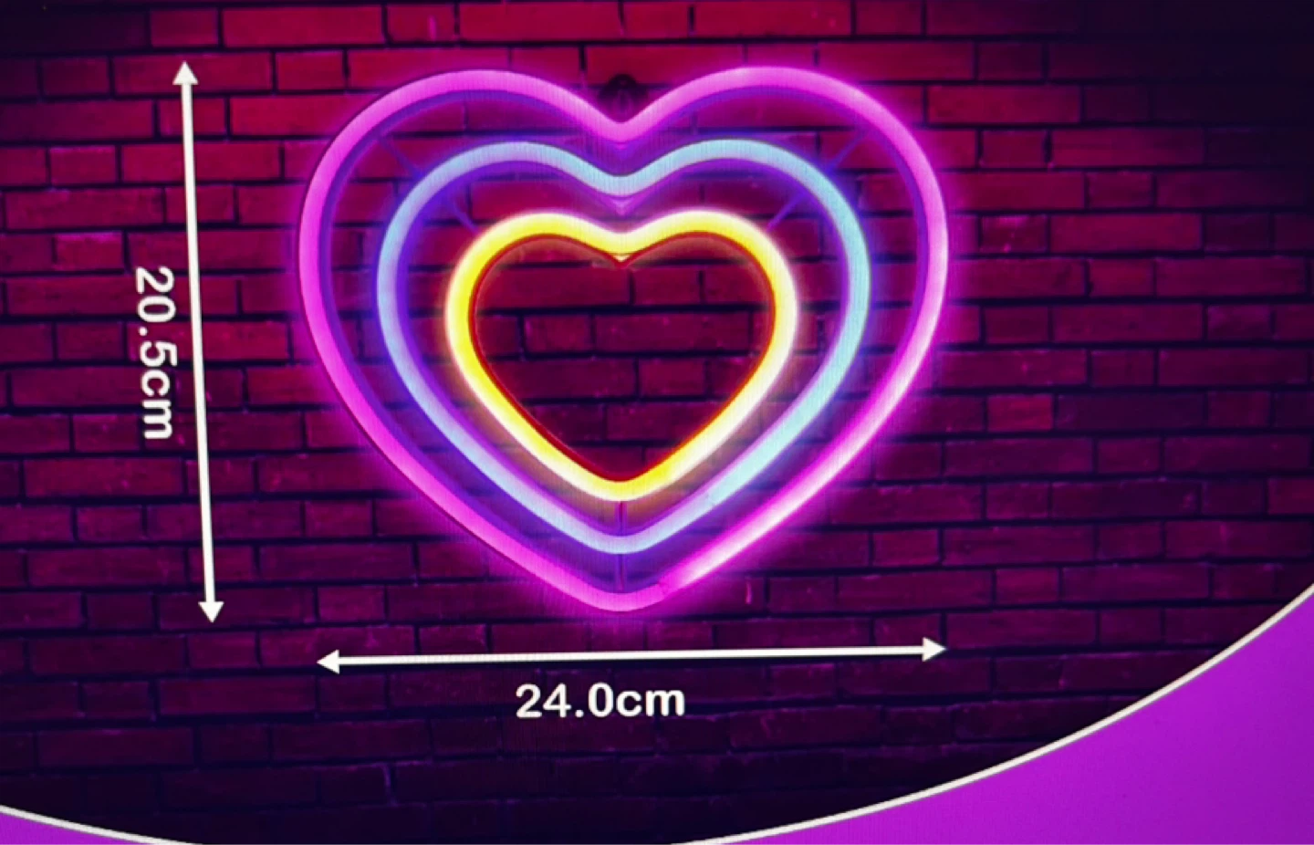 Heart Shaped Neon Sign - photo 3