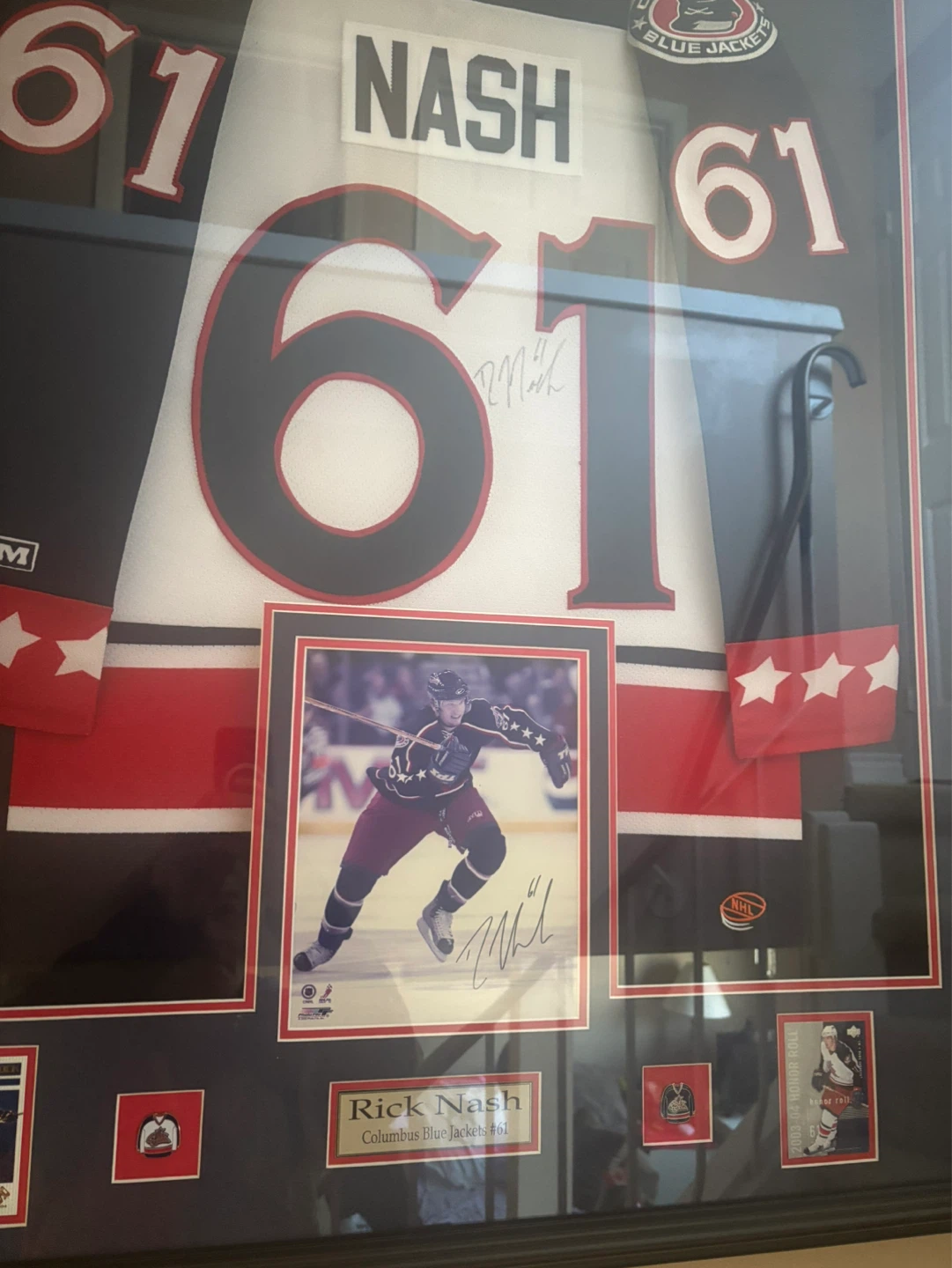 Rick Nash Columbus Blue Jackets Framed Jersey with Autograph - photo 2