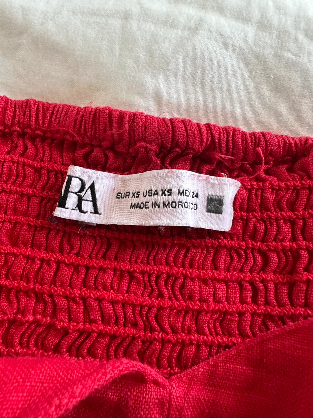 ⚽️ Zara Red Linen Blend Midi Dress - size XS - photo 4