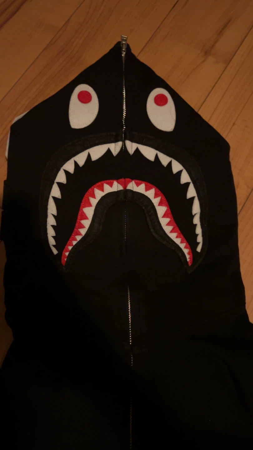 Bape plain black hoodie