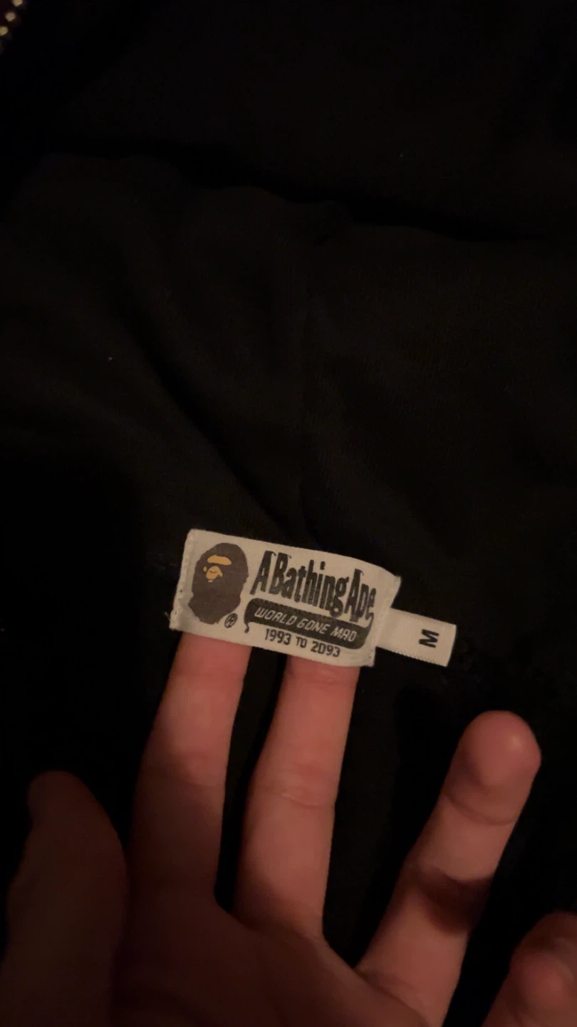 Bape plain black hoodie - photo 4